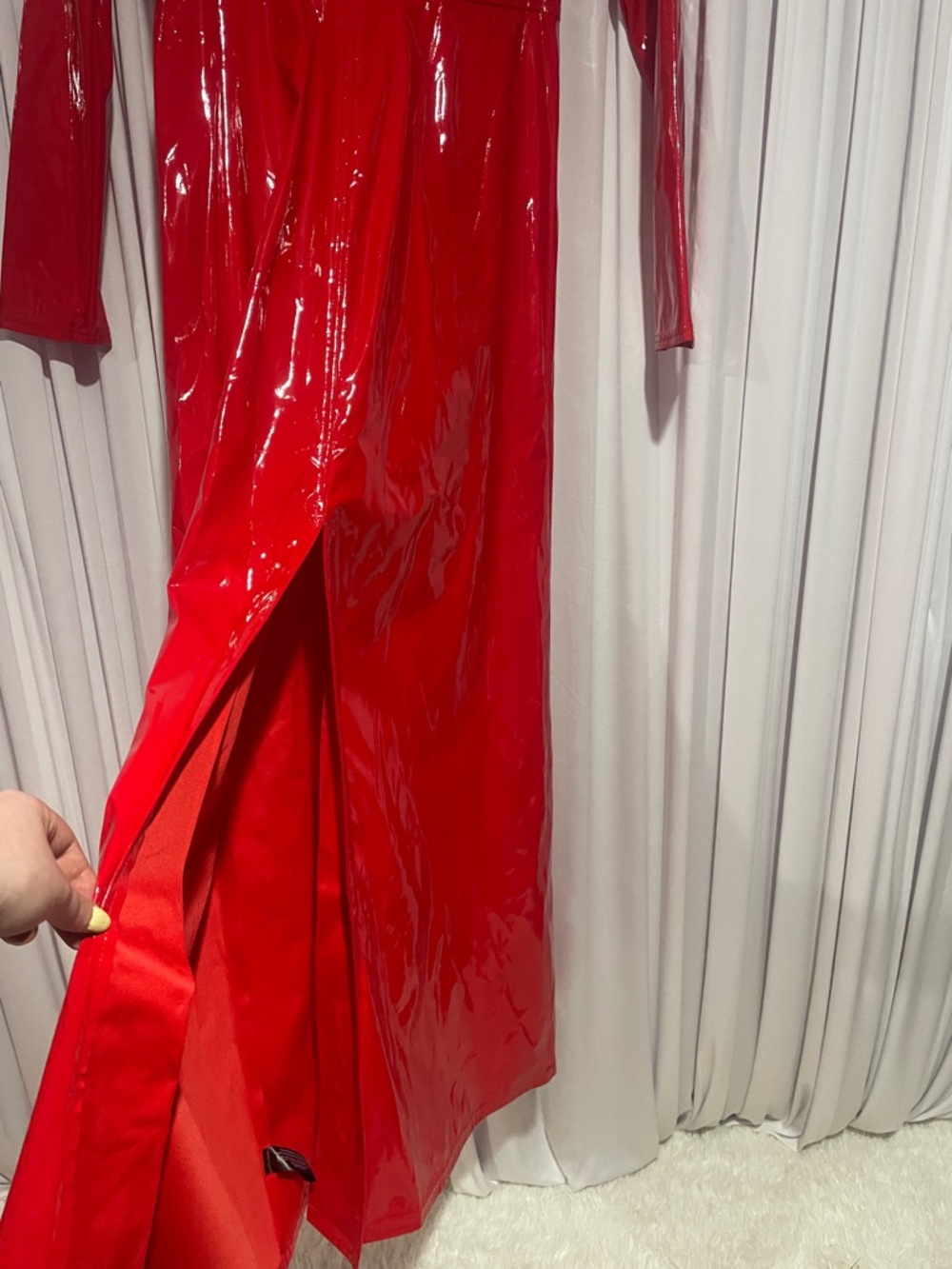 Dolls Kill latex trench coat - Picture 4 of 5
